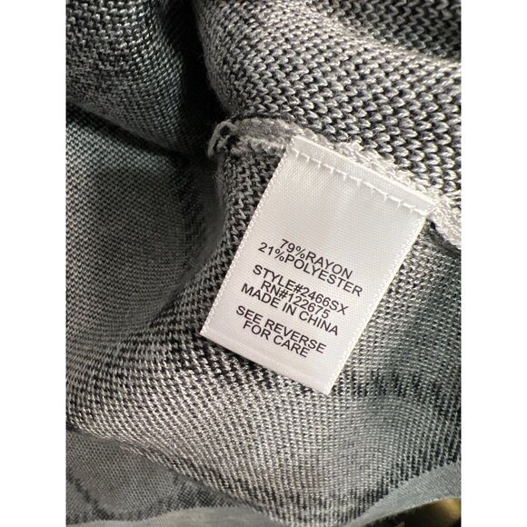 Lety & Me Womens XL Full-Zip Plaid Cardigan Sweater - Picture 6 of 7